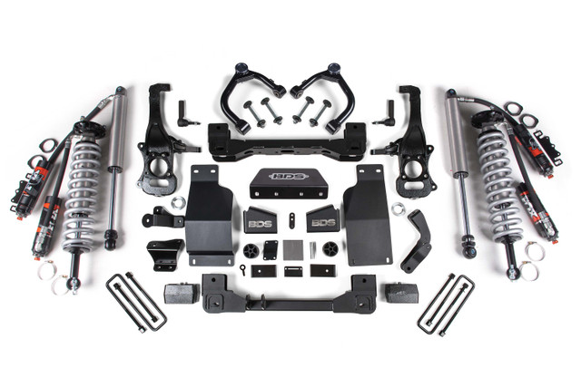 BDS 4 Inch Lift Kit | FOX 2.5 Performance Elite Coil-Over | Chevy Silverado or GMC Sierra 1500 (19-24) 4WD | Diesel