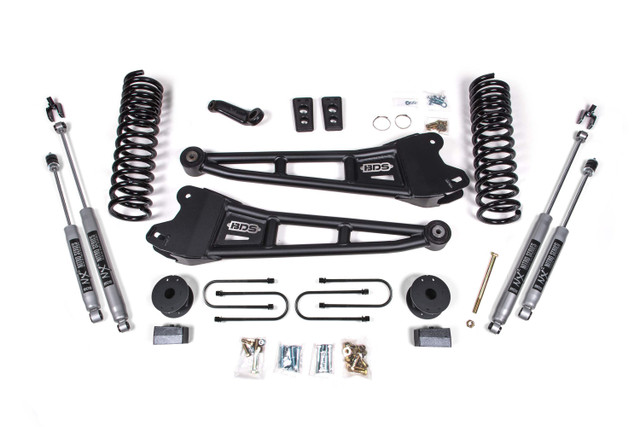 BDS 4 Inch Lift Kit w/ Radius Arm | Ram 3500 w/ Rear Air Ride (13-18) 4WD | Diesel BDS 4 Inch Lift Kit w/ Radius Arm | Ram 3500 w/ Rear Air Ride (13-18) 4WD | Diesel