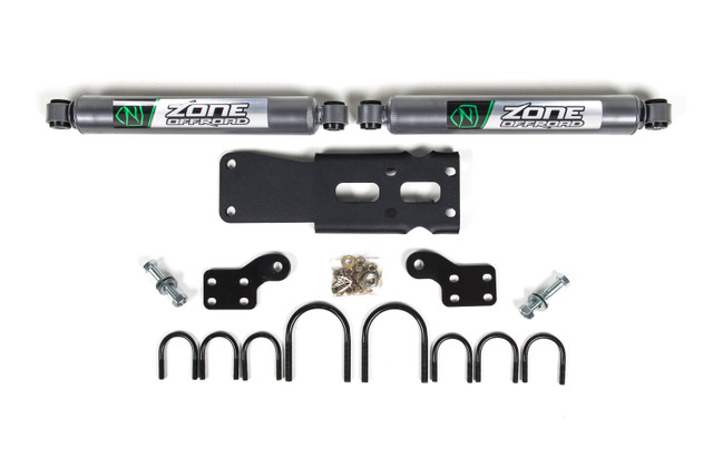 Zone Dual Steering Stabilizer Kit w/ Shocks | Jeep Wrangler JK (07-18) ZON7450