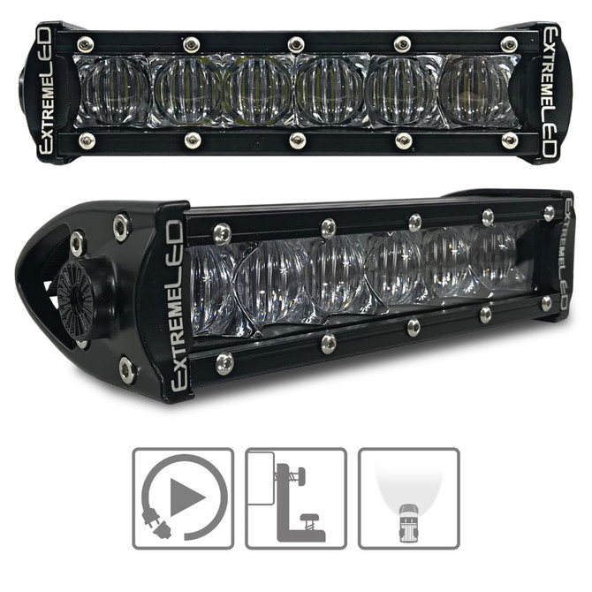 Extreme LED 6" Extreme Single Row 30W Flood Beam LED Light Bar