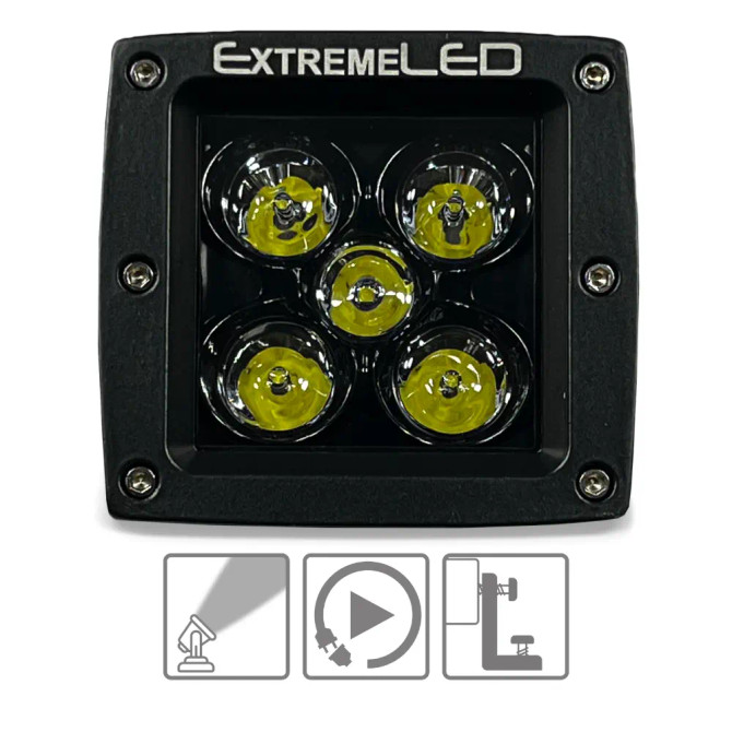 Extreme LED Stealth Spot Dual Row Series 3" Light Pod