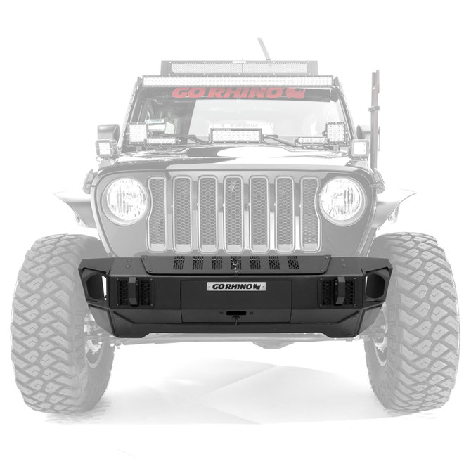 Go Rhino 230111T - Trailline Front Stubby Bumper - - Textured Black