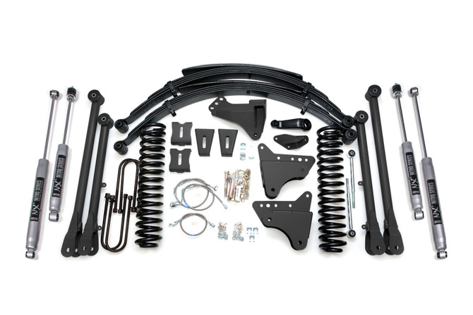 BDS 8 Inch Lift Kit w/ 4-Link | Ford F250/F350 Super Duty (05-07) 4WD | Gas