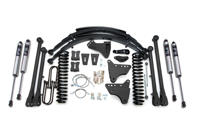 BDS 8 Inch Lift Kit w/ 4-Link | Ford F250/F350 Super Duty (05-07) 4WD | Diesel