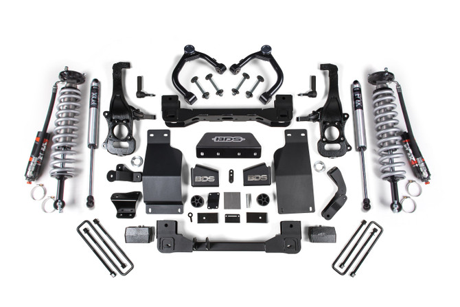 BDS 4 Inch Lift Kit | FOX 2.5 Performance Elite Coil-Over | Chevy Silverado or GMC Sierra 1500 (19-24) 4WD | Diesel