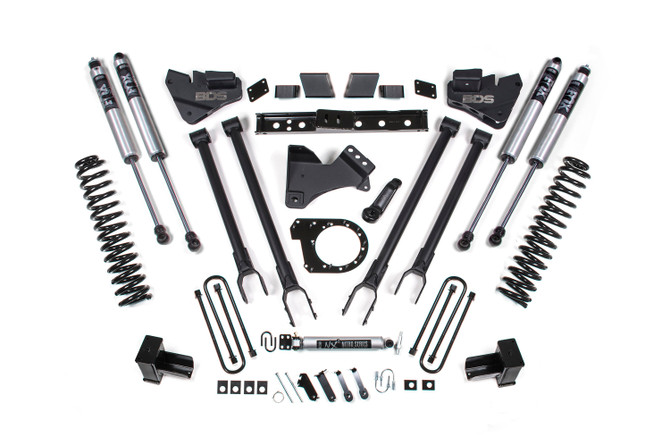 BDS 6 Inch Lift Kit | 4-Link Conversion | Ford F250/F350 Super Duty (17-19) 4WD | Diesel
