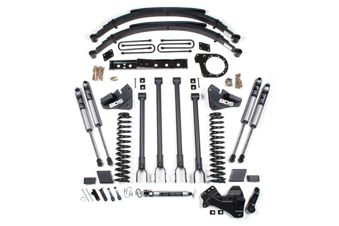 BDS 6 Inch Lift Kit | 4-Link Conversion | Ford F250/F350 Super Duty (17-19) 4WD | Diesel