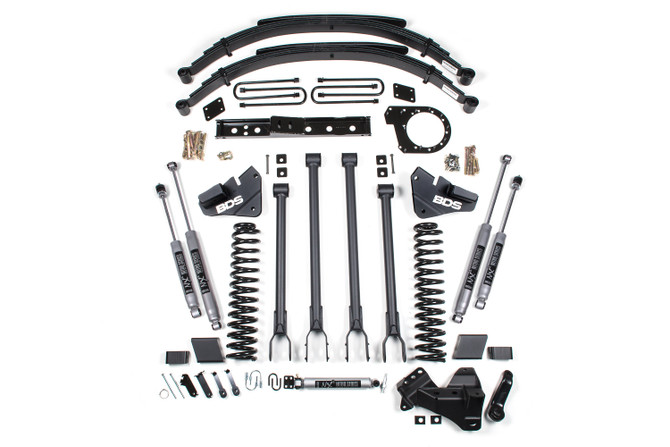 BDS 6 Inch Lift Kit | 4-Link Conversion | Ford F250/F350 Super Duty (17-19) 4WD | Diesel