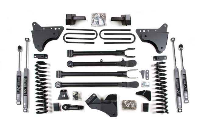 BDS 4 Inch Lift Kit w/ 4-Link | Ford F250/F350 Super Duty (08-10) 4WD | Gas