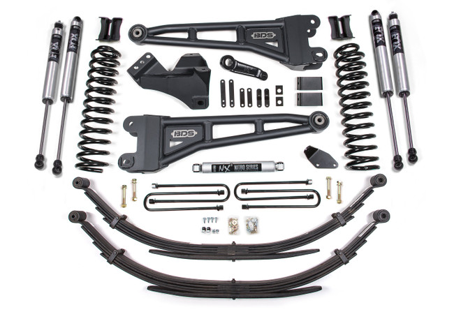 BDS 4 Inch Lift Kit w/ Radius Arm | Ford F250/F350 Super Duty (08-10) 4WD | Gas