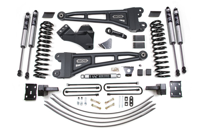 BDS 6 Inch Lift Kit w/ Radius Arm | Ford F250/F350 Super Duty (05-07) 4WD | Gas