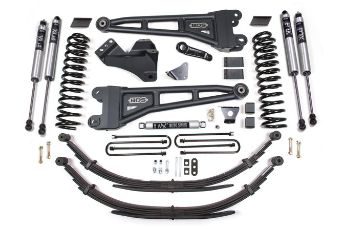 BDS 6 Inch Lift Kit w/ Radius Arm | Ford F250/F350 Super Duty (05-07) 4WD | Gas
