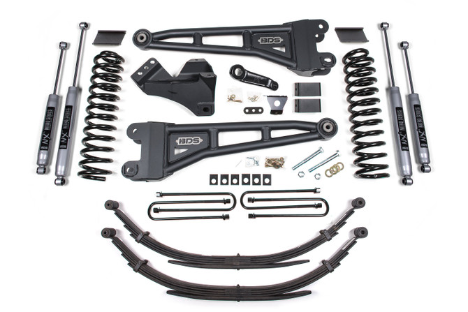 BDS 4 Inch Lift Kit w/ Radius Arm | Ford F250/F350 Super Duty (11-16) 4WD | Diesel
