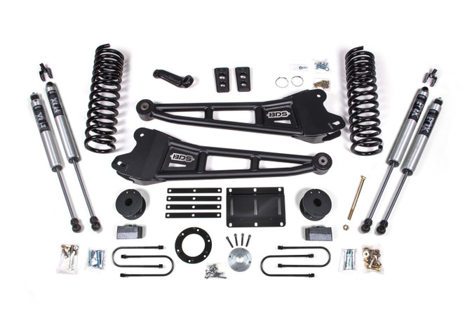 BDS 6 Inch Lift Kit w/ Radius Arm | Ram 3500 w/ Rear Air Ride (13-18) 4WD | Diesel
