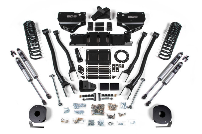 BDS 6 Inch Lift Kit w/ 4-Link | Ram 2500 w/ Rear Air Ride (19-24) 4WD | Diesel