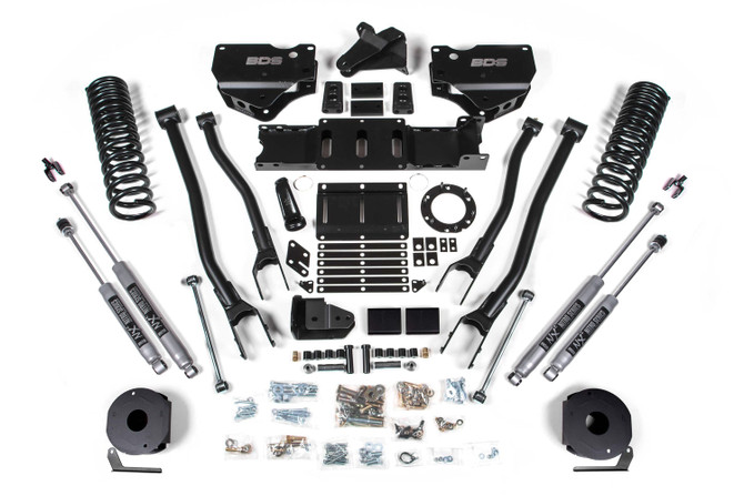 BDS 6 Inch Lift Kit w/ 4-Link | Ram 2500 w/ Rear Air Ride (19-24) 4WD | Diesel