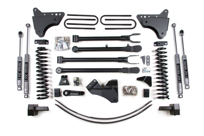BDS 6 Inch Lift Kit w/ 4-Link | Ford F250/F350 Super Duty (05-07) 4WD | Diesel