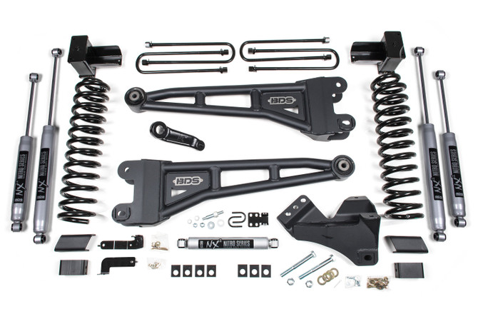 BDS 5 Inch Lift Kit w/ Radius Arm | Ford F250/F350 Super Duty (23-26) 4WD | Gas