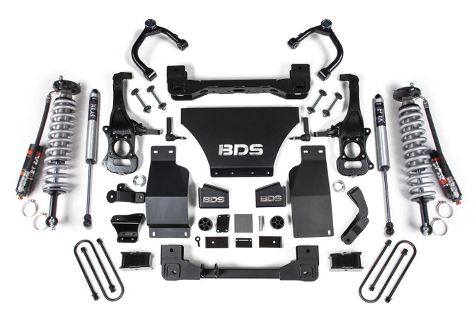 BDS 4 Inch Lift Kit | FOX 2.5 Performance Elite Coil-Over | Chevy Silverado or GMC Sierra 1500 (2025) 4WD | Gas