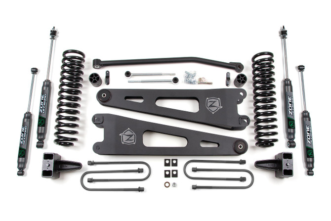Zone 4 Inch Lift Kit w/ Radius Arm | Ford F250/F350 Super Duty (05-07) 4WD | Gas