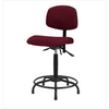 Spectrum® Fabric Chair Round Tube Base - High Bench Height 26 to 35