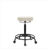 Spectrum® Vinyl Stool without Back, Round Tube Base - High Bench Height 24