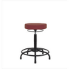 Spectrum® Vinyl Stool without Back, Round Tube Base - High Bench Height 24