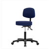 Spectrum® Fabric Stool with Back - Desk Height 18