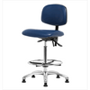 Spectrum® Vinyl ESD Chair Chrome - High Bench Height 26 to 35