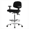 Spectrum® Vinyl ESD Chair Chrome - High Bench Height 26 to 35