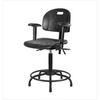Spectrum® Industrial Polyurethane Chair Round Tube Base - High Bench Height 24