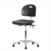 Spectrum® Clean Room Industrial Polyurethane Chair Chrome - Medium Bench Height 19