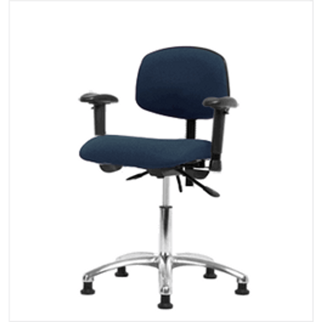 Spectrum Fabric Chair Chrome Desk Height 19 To 24 In No Seat