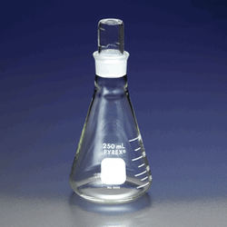 Corning® PYREX® Graduated Erlenmeyer Flasks, Narrow-Mouth with Stoppers