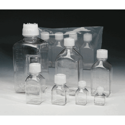 Thermo Scientific Nalgene* Sterile PETG Square Media Bottles