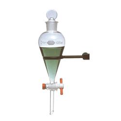 Kimble-Chase* KIMAX* Squibb Glass Separatory Funnels, PTFE Stopcock and Glass TS Stopper