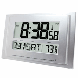 Traceable® Digital Radio Atomic Wall Clock - Each