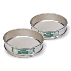 Endecotts 12 in. Stainless Steel Frame Sieves with Stainless Steel Wire Mesh, 2 in. Depth