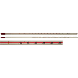 Precision Red Spirit Laboratory Thermometers, Total Immersion