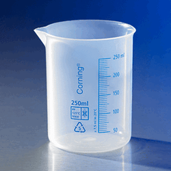 Corning* Reusable Plastic Low Form PP Beakers