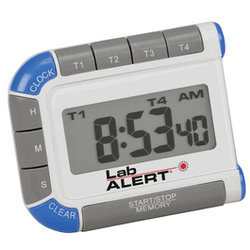 Heathrow Scientific® Lab Alert® Four Channel Timer/Clock - Each