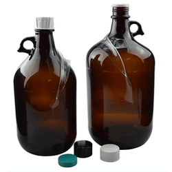 Qorpak* Safety Coated Amber Glass Jugs