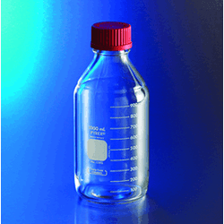 Corning® PYREX® Media Bottles with PBT High Temperature Caps