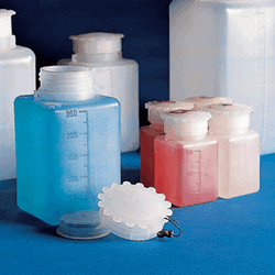 Labnet HDPE Wide Neck Square Bottles