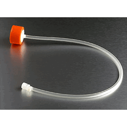 Corning* Polyethylene Filling Cap with Tubing and a Female Luer Hose Barb with a Male Luer Lock Plug - Each