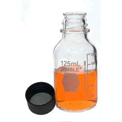 Kimble-Chase* Polypropylene Storage/Media Bottles with Attached Closures