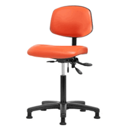 Spectrum® Vinyl Chair - Medium Bench Height 22 to 29 in., No SEacht Tilt, No Arms, Glides, No Foot Ring