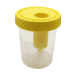 Globe Scientific Urine Collection Cup with Integrated Transfer Device, Sterile - Each