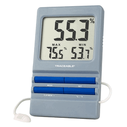 Traceable® Remote Sensor RH/Temperature Monitoring Digital Hygrometer with Alarm - Each