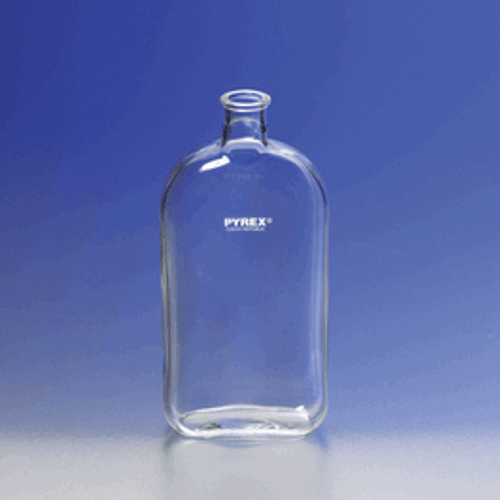 Corning® PYREX® 1 L Roux Culture Bottles with Offset Tooled Neck